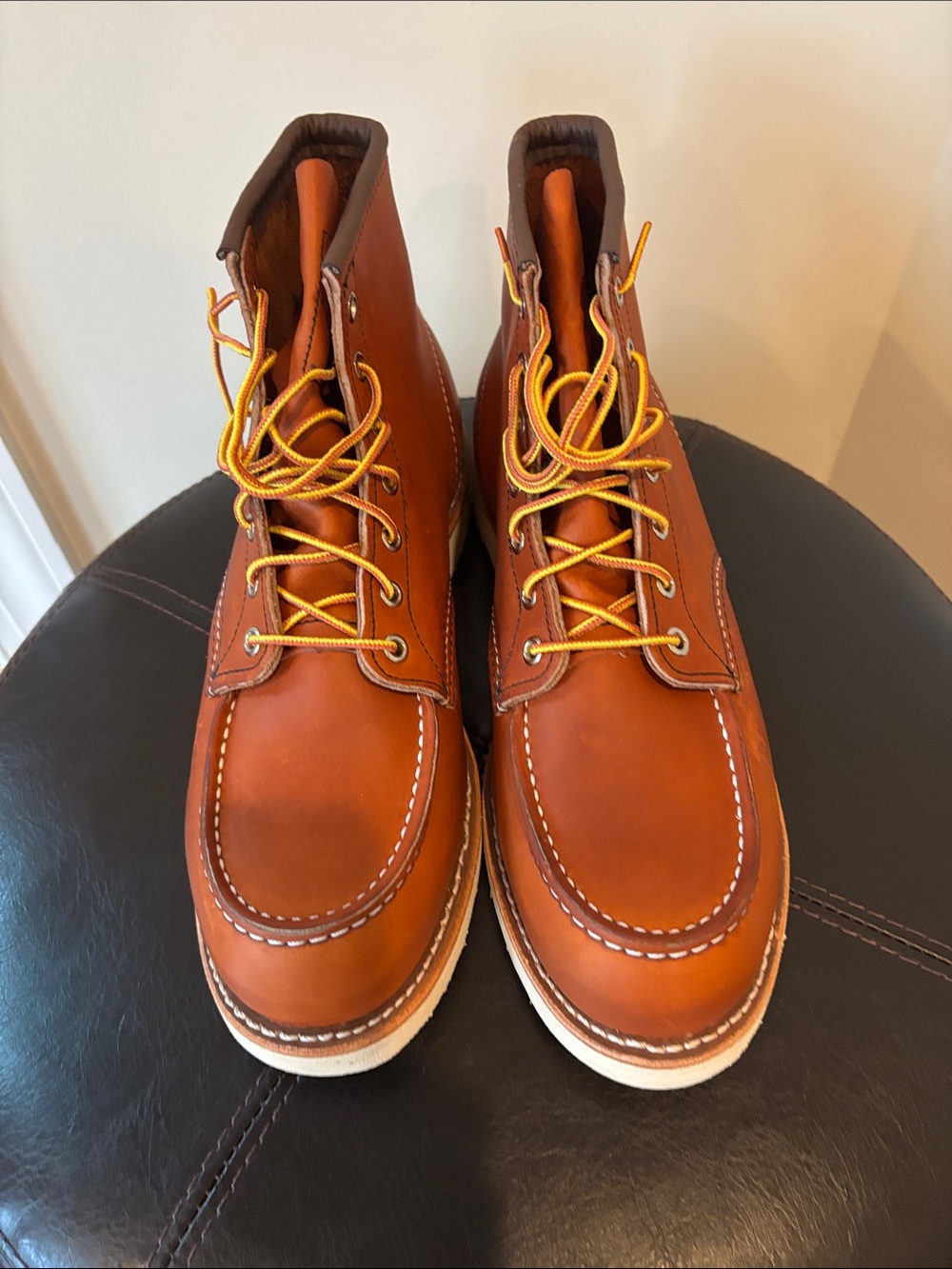 Red Wing Classic 875 Men's Leather Moc Toe Boots in Chestnut Brown 11 D